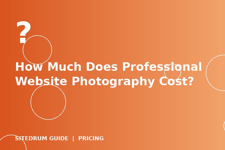 How Much Does Professional Website Photography Cost?