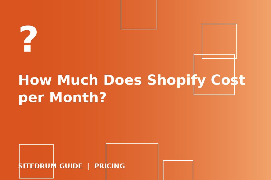 How Much Does Shopify Cost per Month?