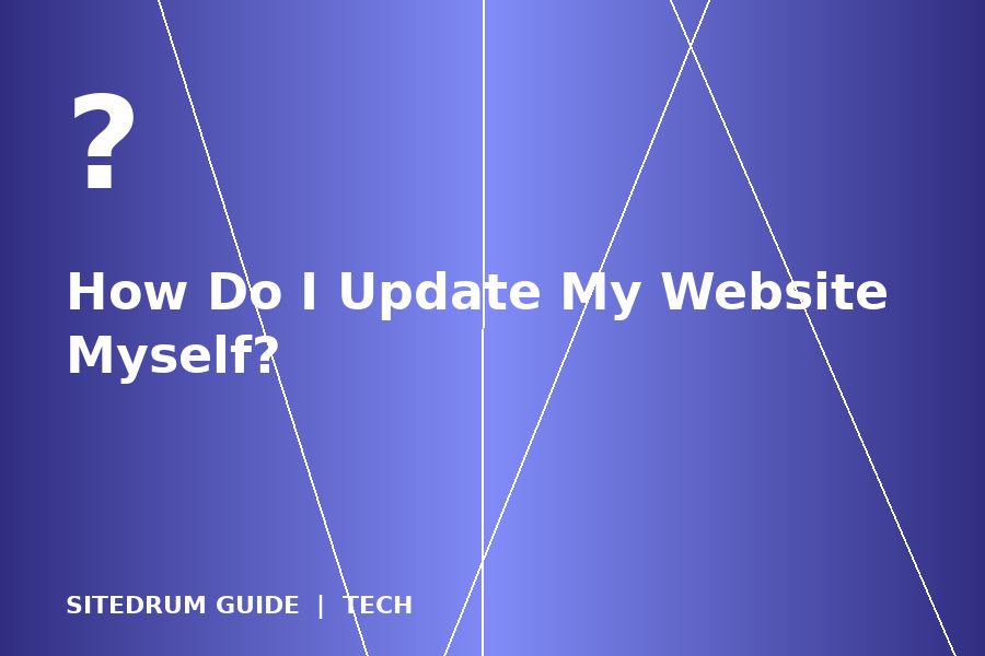 How Do I Update My Website Myself?