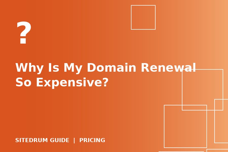 Why Is My Domain Renewal So Expensive?